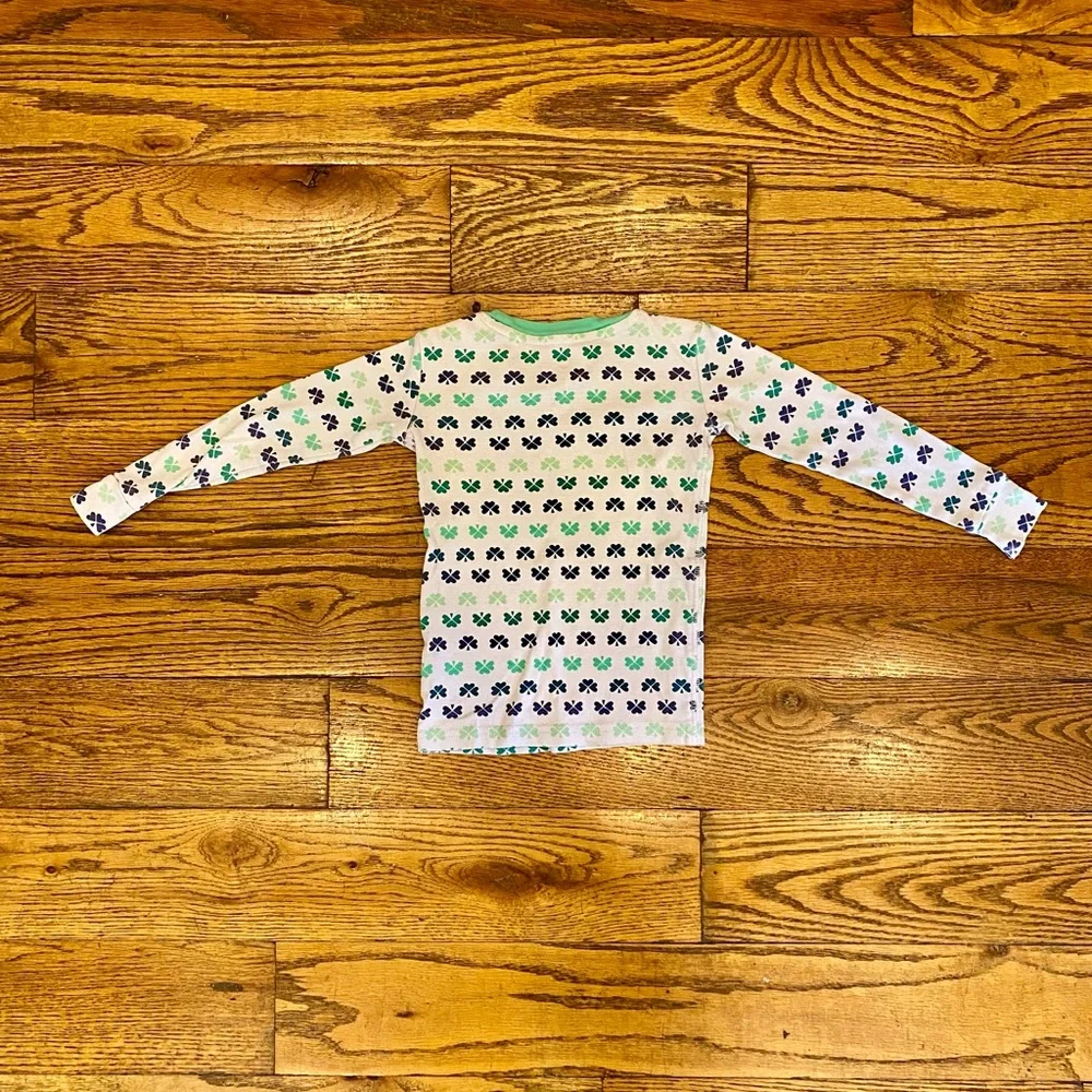 Primary Shamrock Pajamas Set Green and Blue - Size 2-3